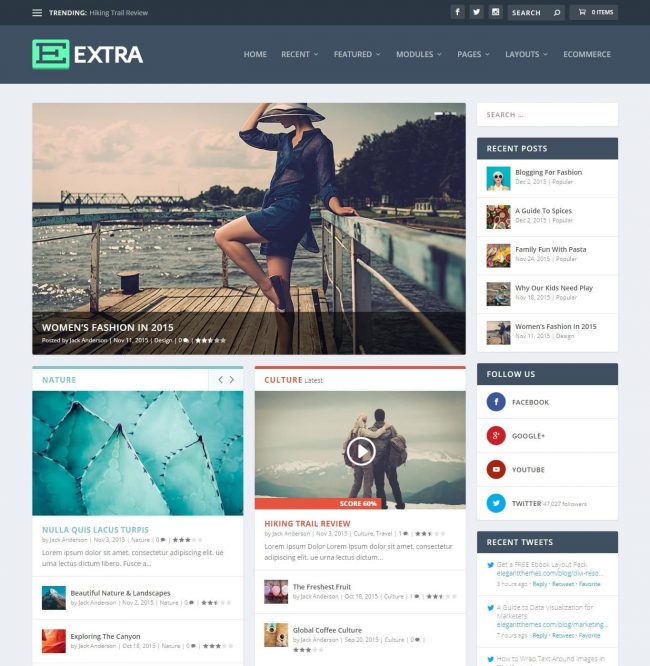Tema Extra WordPress